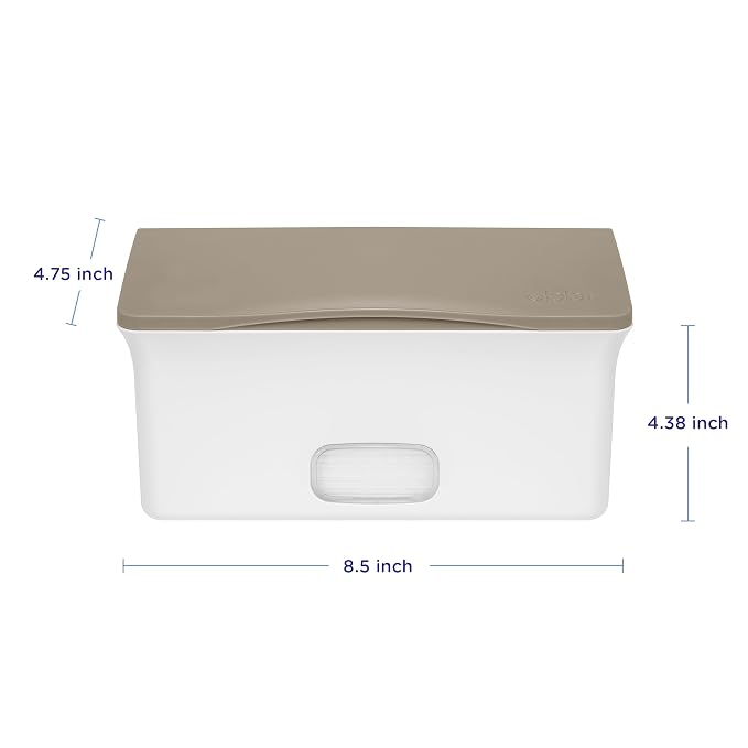 Ubbi Baby Wipes Dispenser with Weighted Plate and Secure Seal, Nursery and Baby - Image 2