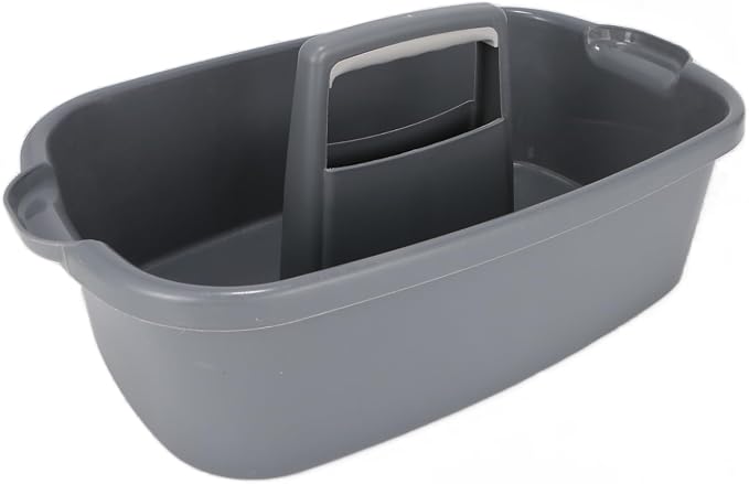 Large Cleaning Supplies Caddy Organizer, Portable Shower Caddy Plastic Basket by SYAOYI