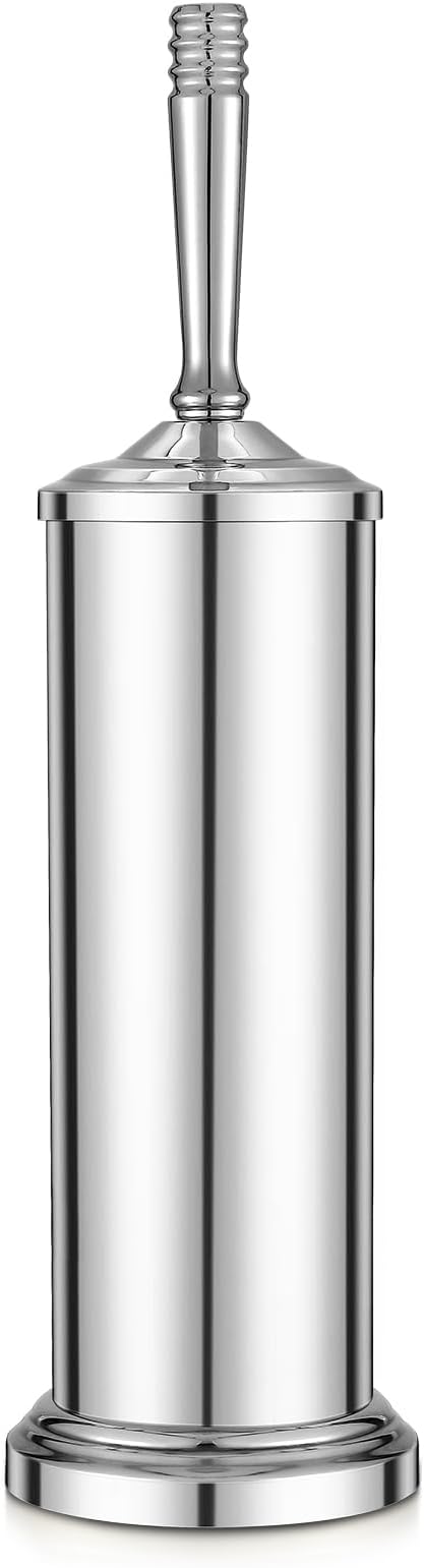 Chrome Toilet Brush and Holder Set, Stainless Steel Toilet Brush by Unknown