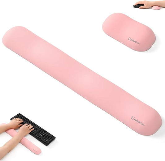 UnivoColors Design-Wave Set of Wrist Rest, Artificial Sheepskin+Memory by UnivoColors