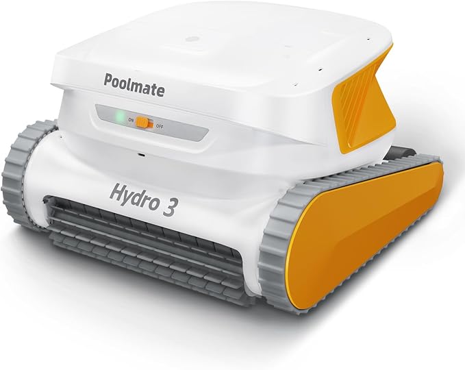 Hydro 3 Cordless Robotic Pool Cleaner, 150W Pool Vacuum by Poolmate