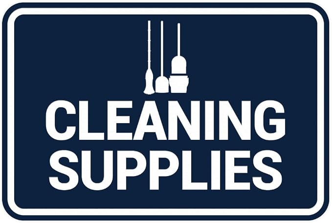 Signs ByLITA Classic Framed Cleaning Supplies Sign by SignsByLITA