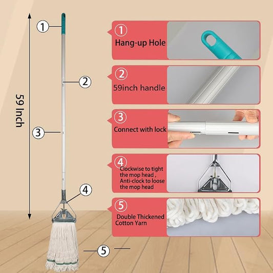 OFO Loop-End String Mop with Extra Head Replacement - Image 2