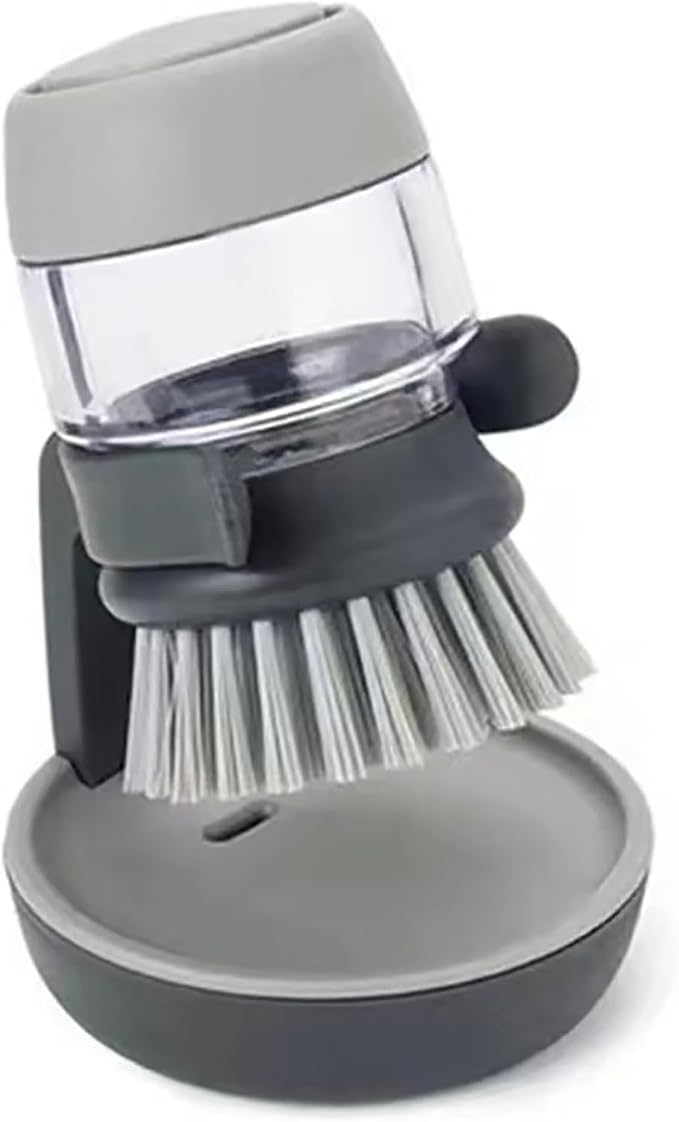 Dish Brush with Soap Dispenser, Dishwashing Kitchen Scrub Brushes Dish Scrubber by DHDestined+Fateful