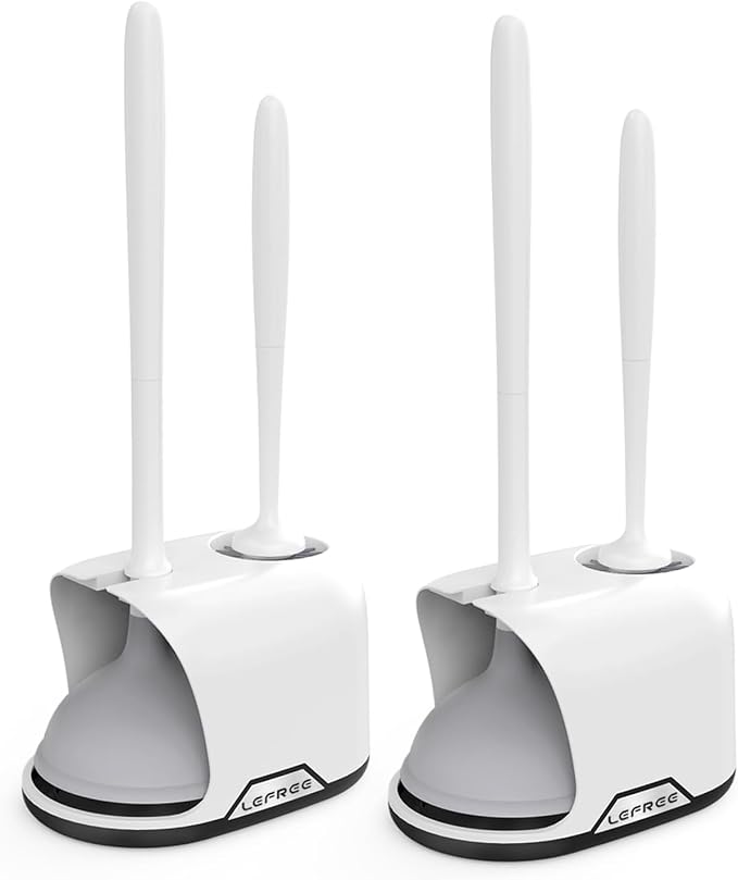 Lefree, 2 in 1 Toilet Brush and Plunger Set by Lefree