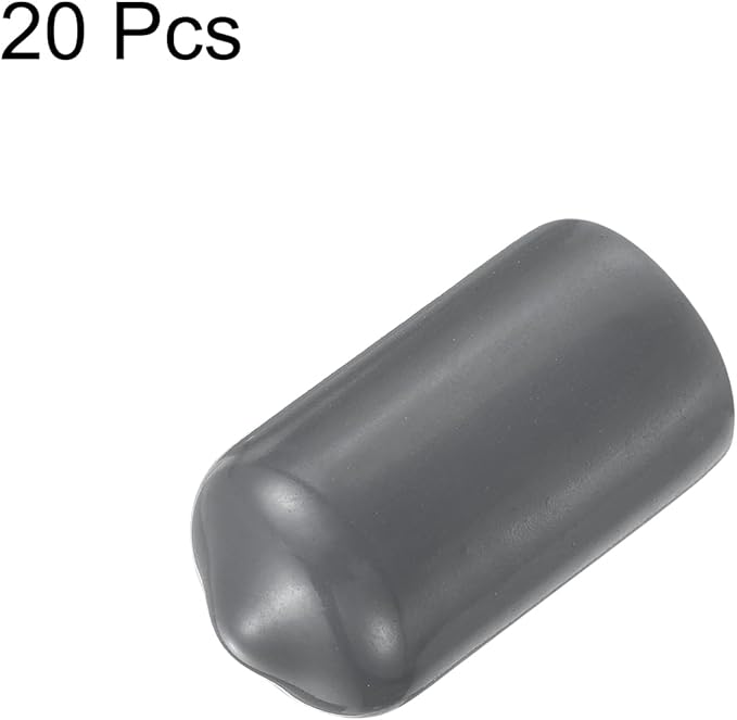 uxcell 20pcs Rubber End Caps 8.5mm ID Vinyl Round Tube Bolt Cap Cover Thread - Image 2