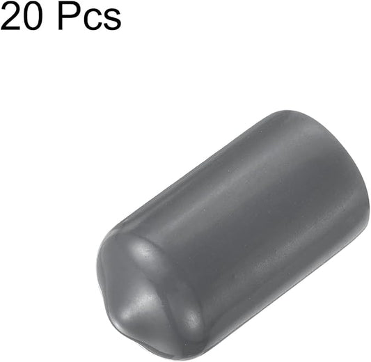 uxcell 20pcs Rubber End Caps 7.5mm ID Vinyl Round Tube Bolt Cap Cover Thread - Image 2