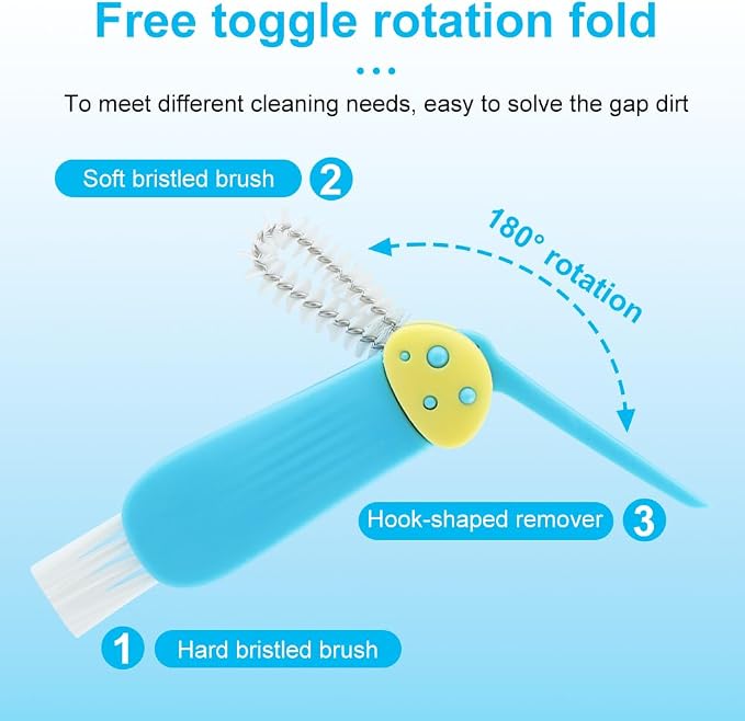 3 in 1 Multifunctional Lid Gap Cleaning Brush Set - Image 3