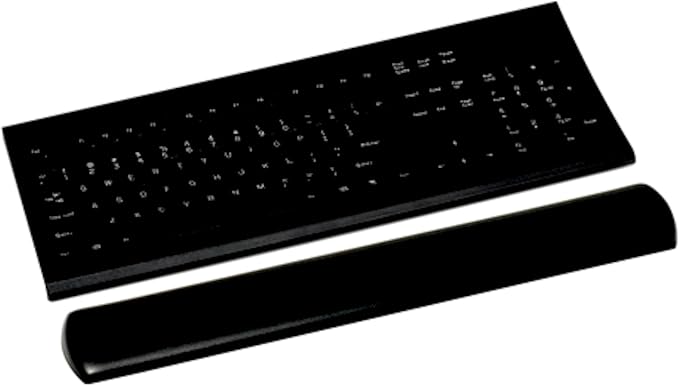 Keyboard Wrist Rest Gel Black Leatherette Kp200le - Image 9