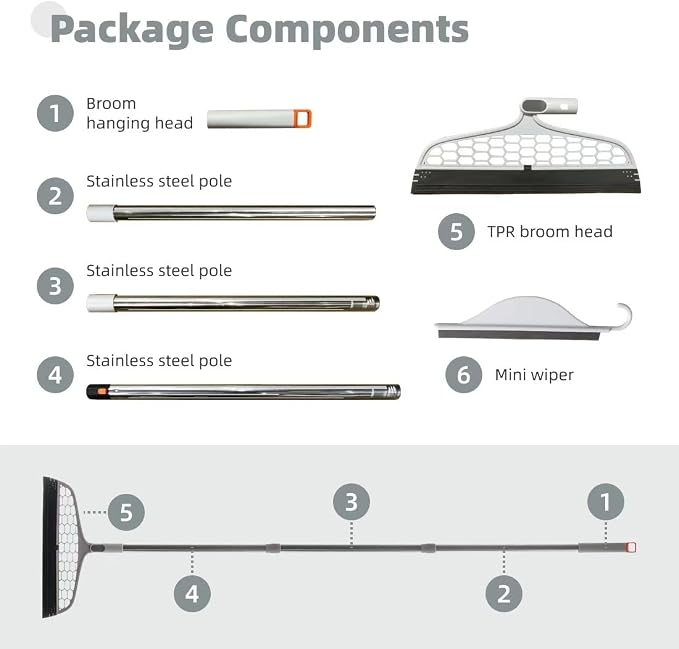 Upgraded Magic Broom, 4 in 1 Sweeper Pet Hair Remover - Image 9