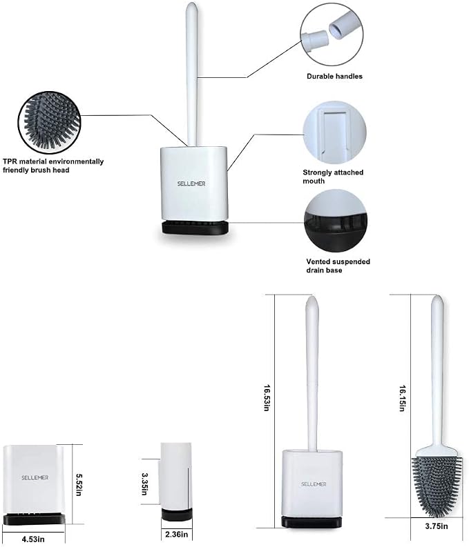 Sellemer Toilet Brush and Holder Set - Image 6
