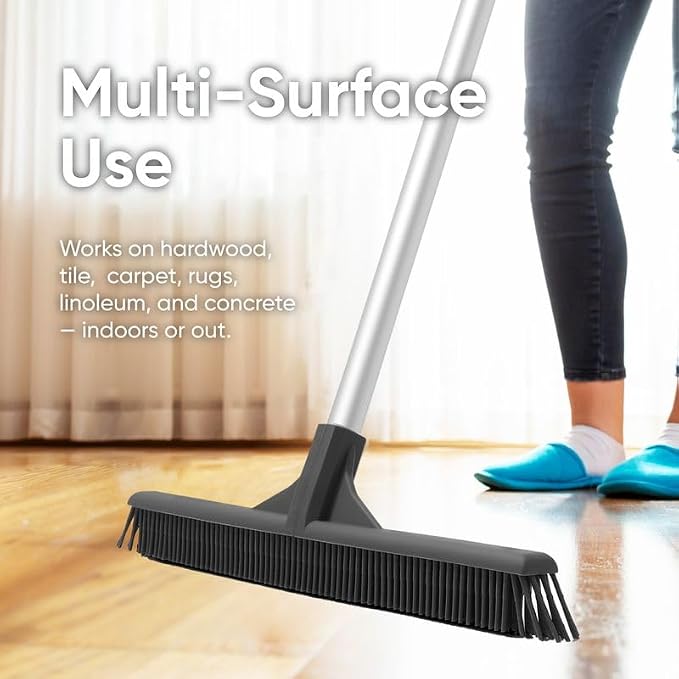 Superio Silicone Broom Head – Carpet Rake & Rubber Broom - Image 5