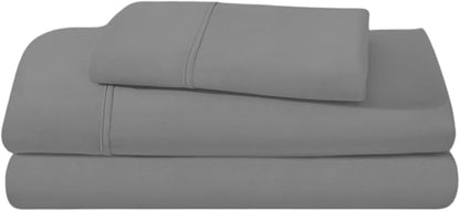 Camping Cot Sheets 25" x 75" - 3 Piece Cot Sheet Set for Bunk Bed - fits upto 9" Deep Mattress, Perfect for Narrow Twin, Camping Cot, RV Bunk, Guest Beds, Trifold Mattress - Dark Grey