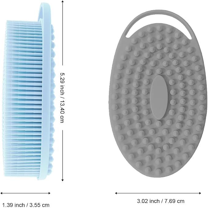 Silicone Body Scrubber, Exfoliating Silicone Loofah, Soft Silicone Body Shower - Image 4