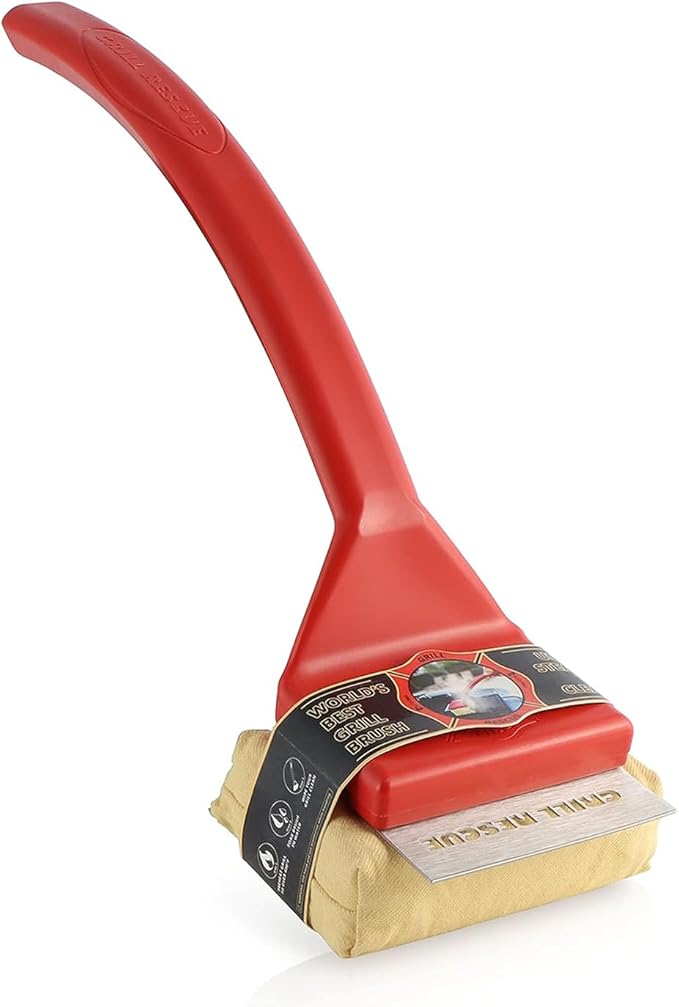 Grill Rescue BBQ Replaceable Cleaning Head, Bristle Free Grill Brush- Durable by GrillRescue