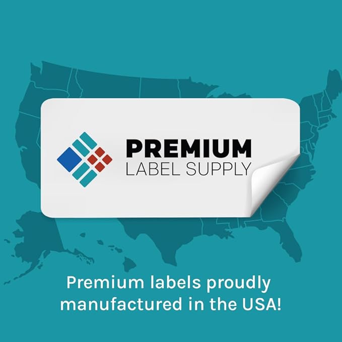 Premium Label Supply Glossy White Sticker Labels – 3" x 2" – - Image 2