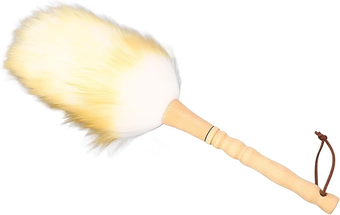 Multifunctional Cleaning Brush Duster, Wooden Handle Lambswool Duster - Image 8