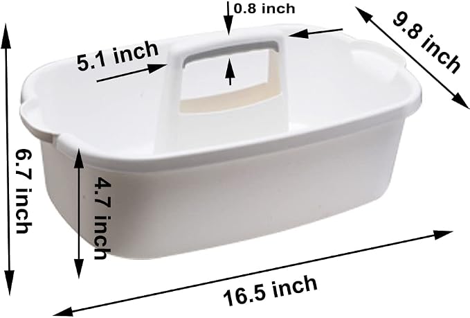 Cleaning Supplies Caddy, Large Plastic Shower Caddy Basket - Image 2