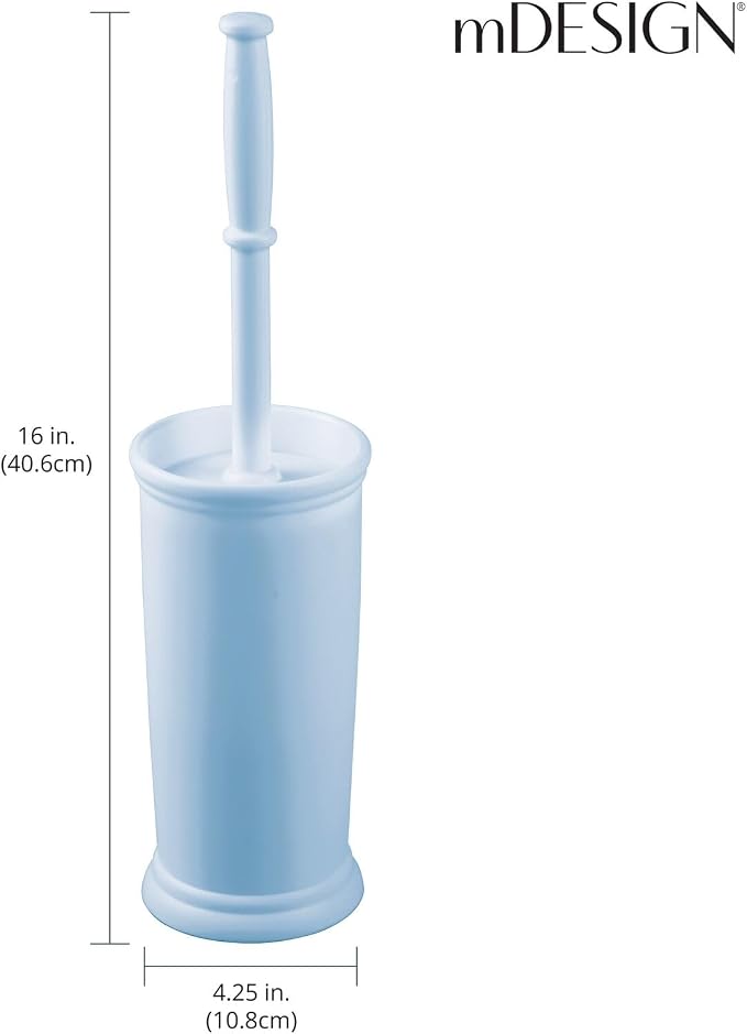 mDesign Toilet Bowl Brush and Holder - Image 4