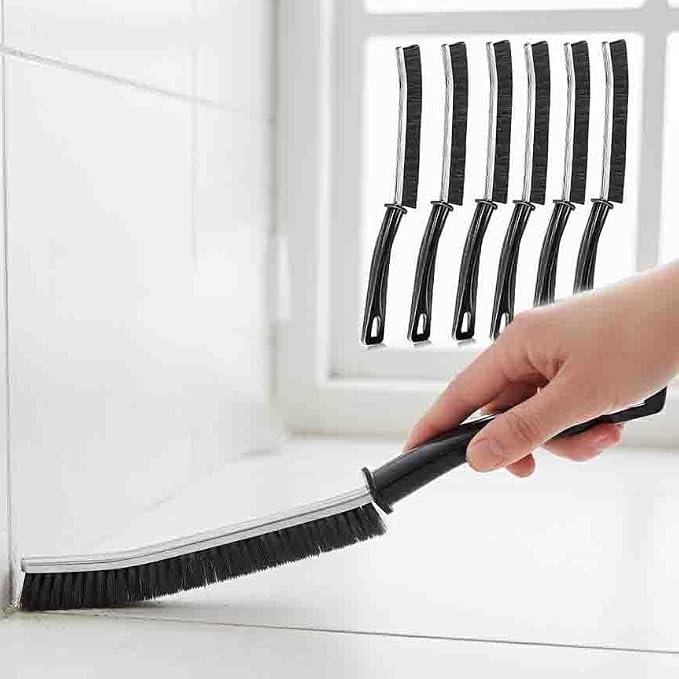 CrafTreat Hard Bristle Crevice Cleaning Brush – 6 Pack – Gap Scrub Brushes by CrafTreat