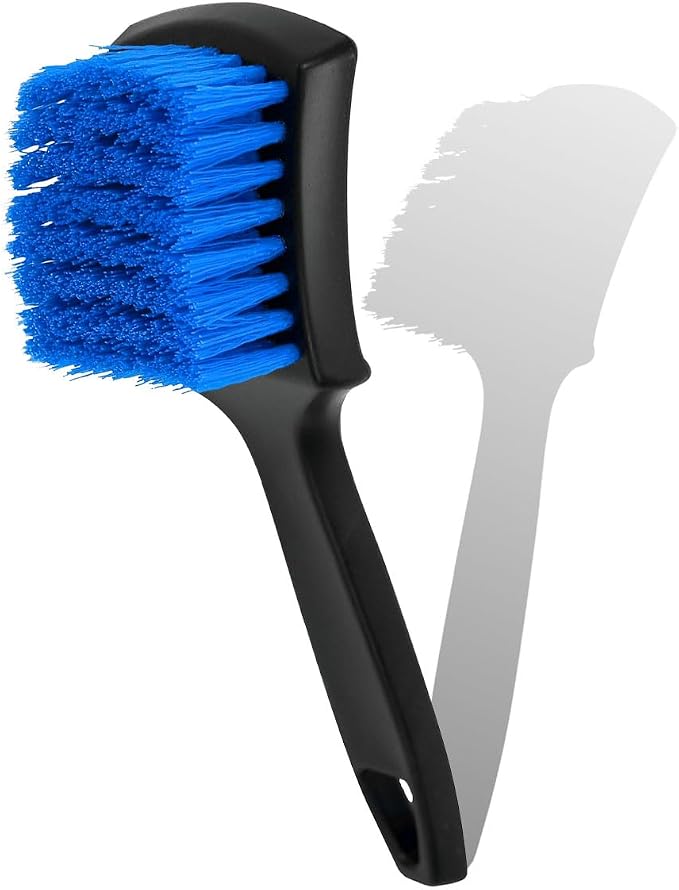 8.3×2.5 Inch Car Wash Brush, Soft Bristle Short Handle Carpet Cleaning Brush by Unknown