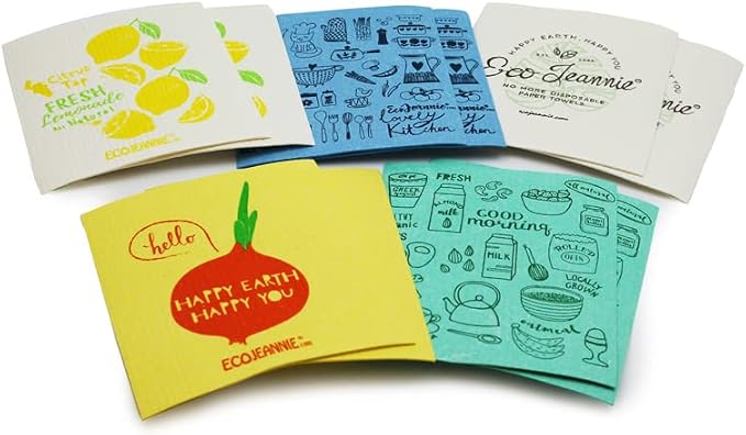 Eco-Friendly Reusable German Cleaning Cloth 100% Biodegradable Cellulose Sponge - Image 6