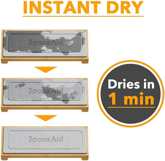 SpaceAid DryingNeat Instant Dry Sink Caddy Organizers, Kitchen Sponge Soap - Image 3