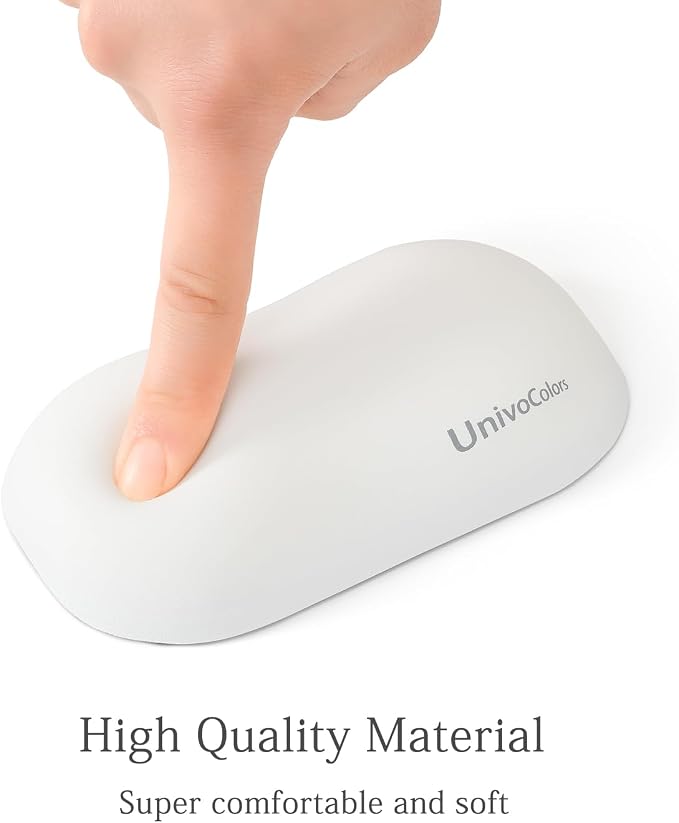 UnivoColors Design-Wave Wrist Rest, Artificial Sheepskin+Memory - Image 6
