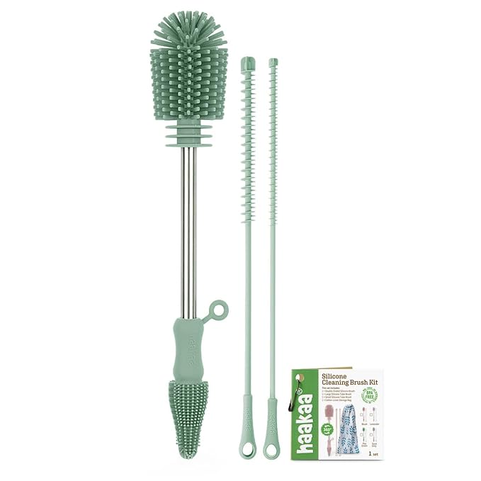 haakaa Silicone Cleaning Brush Kit by haakaa