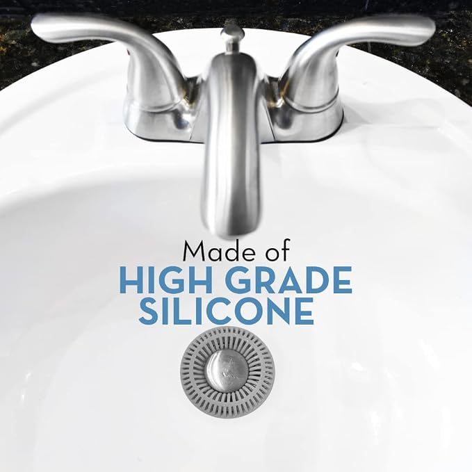 Bathroom Sink Hair Catcher for Pop-Up Drain – SinkRing 1.57" Precision Strainer - Image 4
