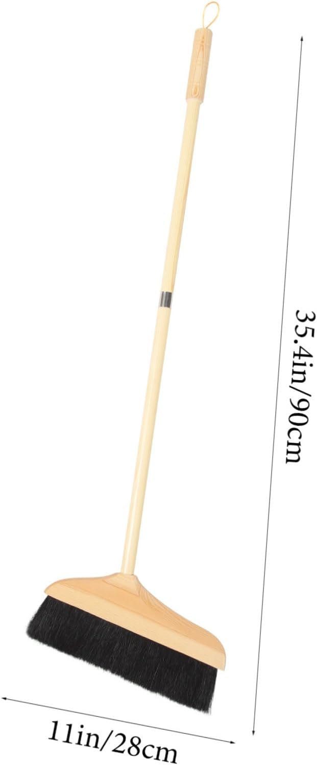 minkissy Indoor Floor Broom Soft Bristle Push Broom Heavy Duty - Image 7
