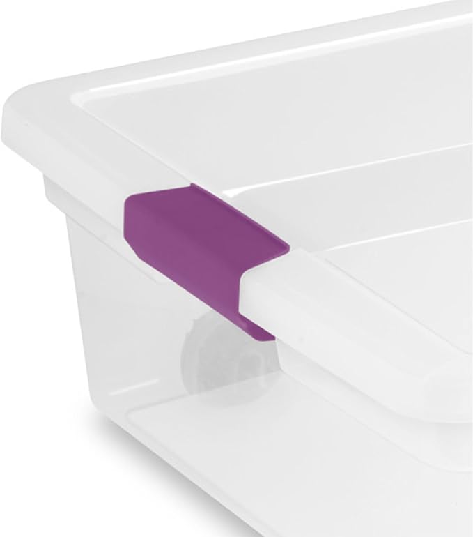 Sterilite 16-Pack 60 Quart ClearView Latch Box, Wheeled Underbed Organizer Bins - Image 8