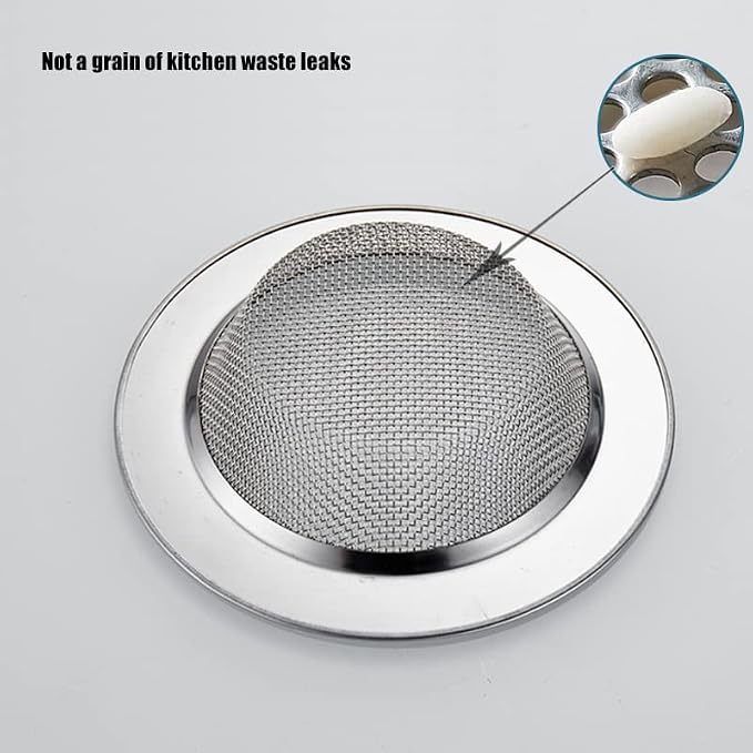 2-Pack Kitchen & Bathroom Sink Drain Strainers I 4.5 Inch Bathroom Drain Hair - Image 6