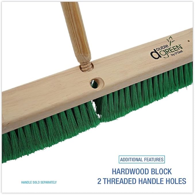 Boardwalk BWK20724 3 in. Flagged Recycled PET Plastic Bristles 24 in. Brush - Image 3