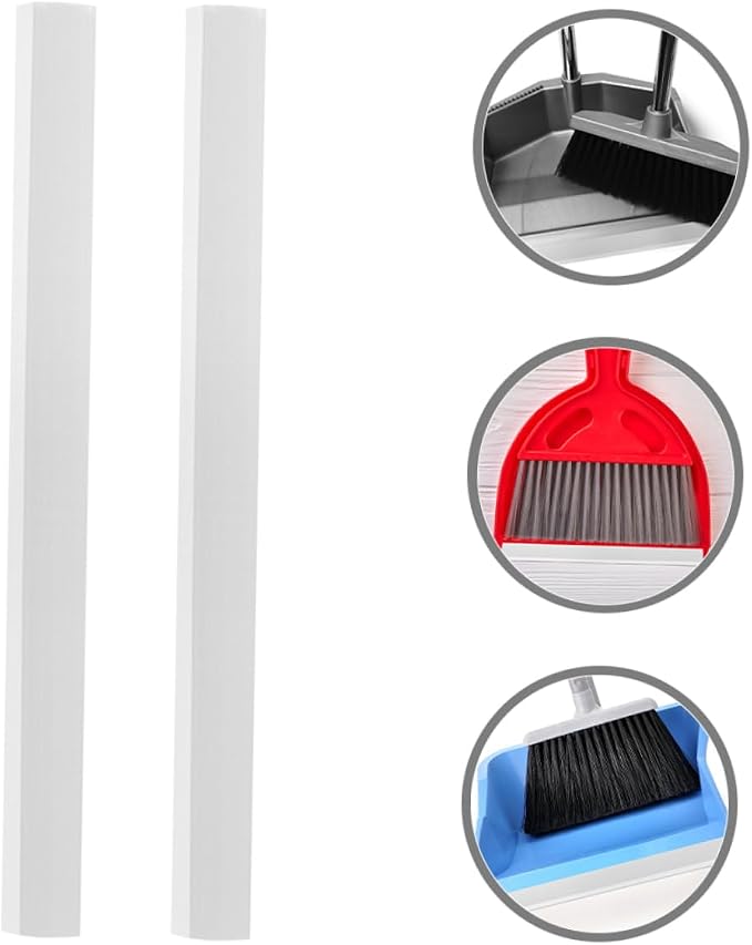 PRETYZOOM 2pcs Rubber Dustpan Lip Replacement Strips - Image 7