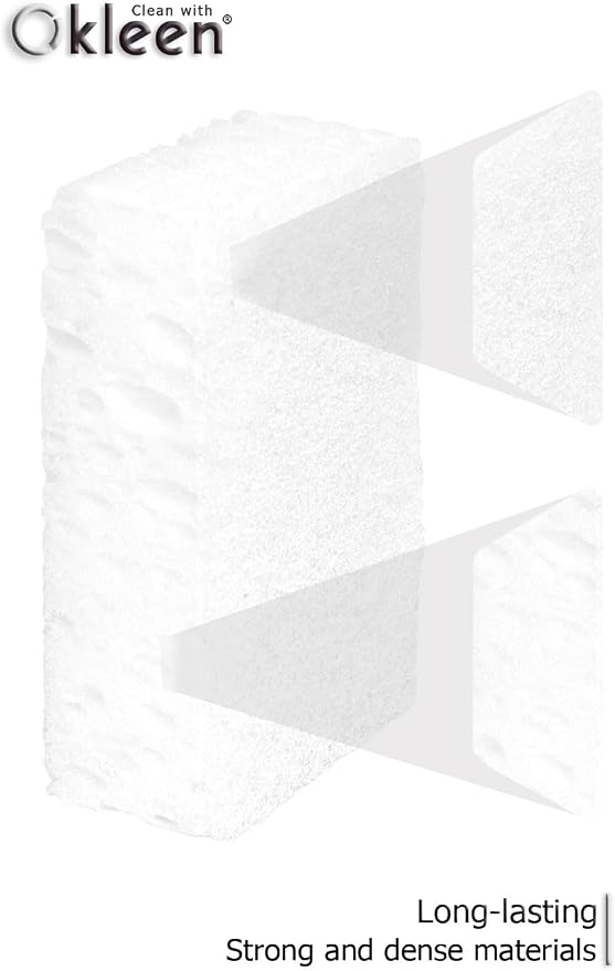 White Multi Use Scrub Sponges. Made in Europe. 9 Pack, 4.3x2.8x1.4 inches. - Image 5