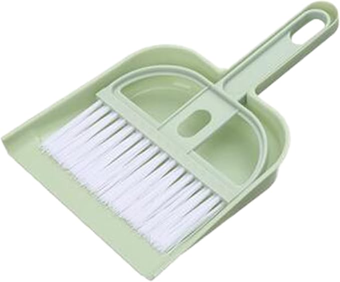 Mini Desktop Dustpan Set Car Sweep Bed Hair Garbage Shovel Small Sweeping by Unknown