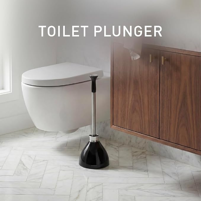simplehuman Toilet Plunger and Caddy Stainless Steel - Image 2