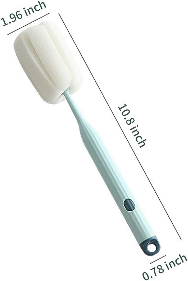 Bottle Soft Brush -2Pcs Sponge Bottle Brush Soft and Easy to Clean, Baby Bottle - Image 2