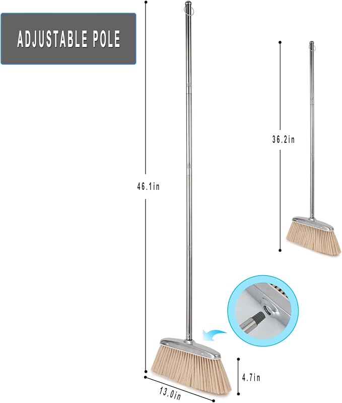 Indoor & Outdoor Brooms, VOOWO 46” Kitchen Broom - Image 2