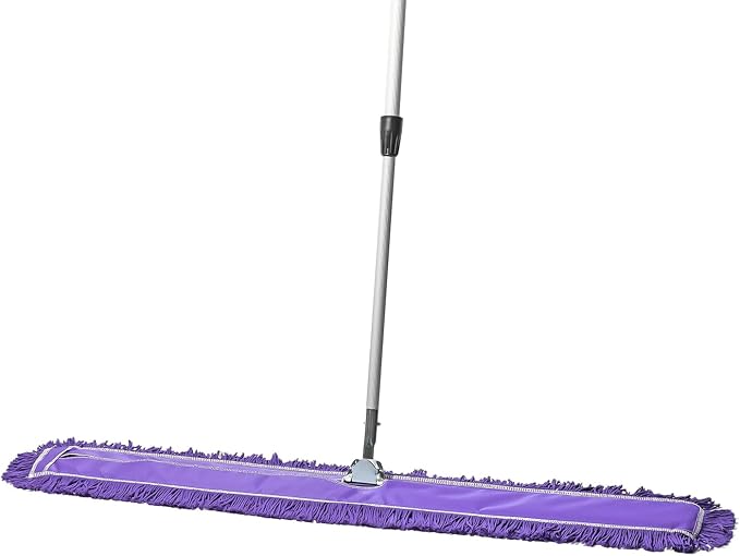 48 Inch Purple Commercial Dust Mop & Floor Sweeper by TidyTools