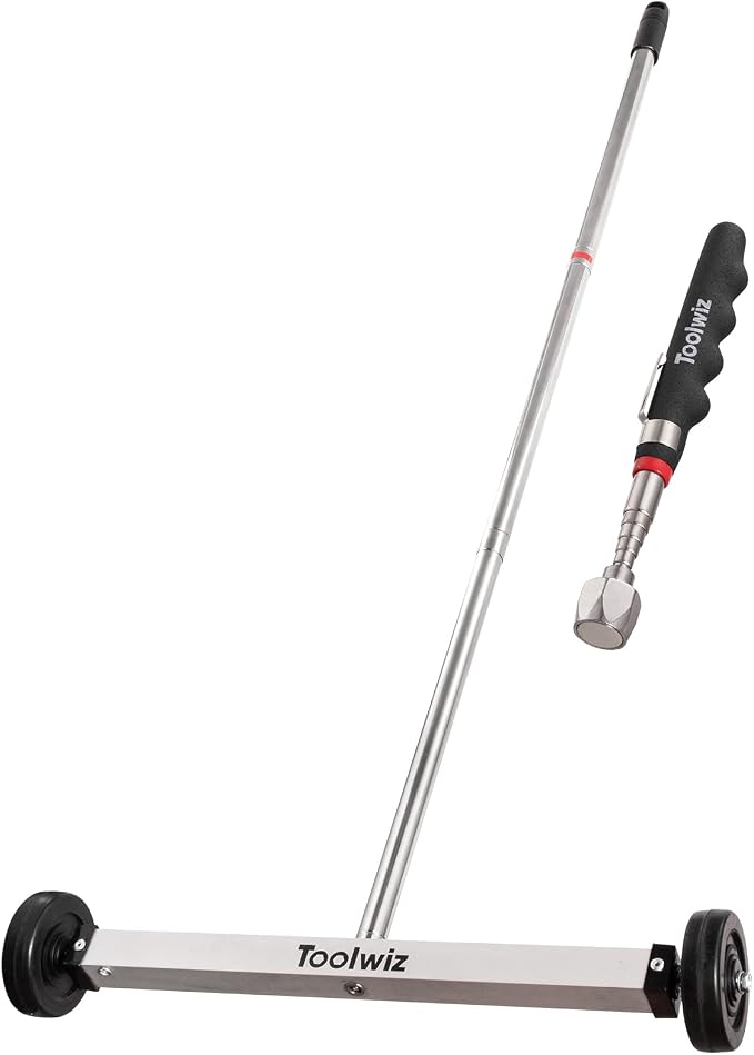 Toolwiz 17" Rolling Magnetic Sweeper 8.8lbs, by Toolwiz%C2%AEHandTools