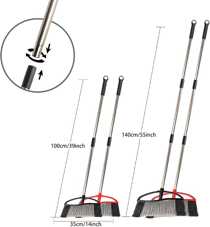 Outdoor Heavy Duty Broom, 15.7'' Wide - Image 2