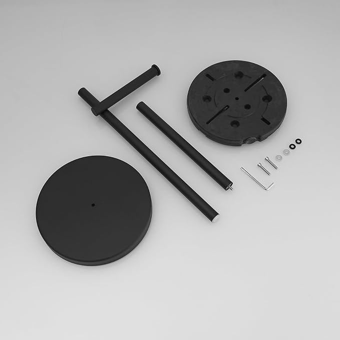 BWE Black Toilet Paper Holder Free Standing Toilet Paper Holder - Image 7