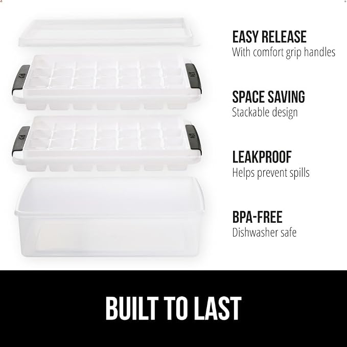 GORILLA GRIP Stackable Ice Cube Tray and Bucket Set - Image 2