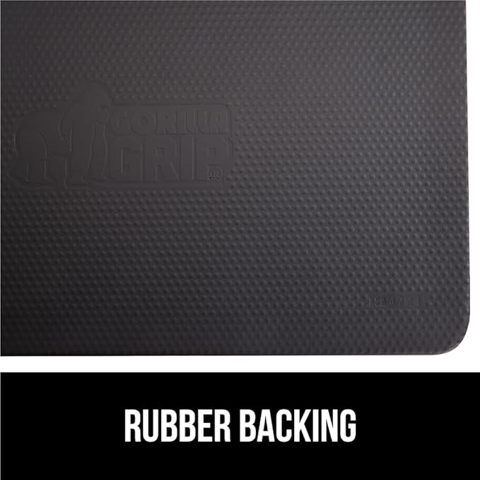 GORILLA GRIP Comfortable Cushioned Kitchen Mats for Floor, 48x20, Waterproof and Stain Resistant Soft Top, 3/4 Inch Thick Ergonomic Standing Desk Anti Fatigue Mat, Foam Supports Ankles, Feet, Sky Blue