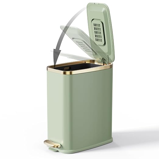 CEROELDA Small Bathroom Trash Can by WelcometoCEROELDA