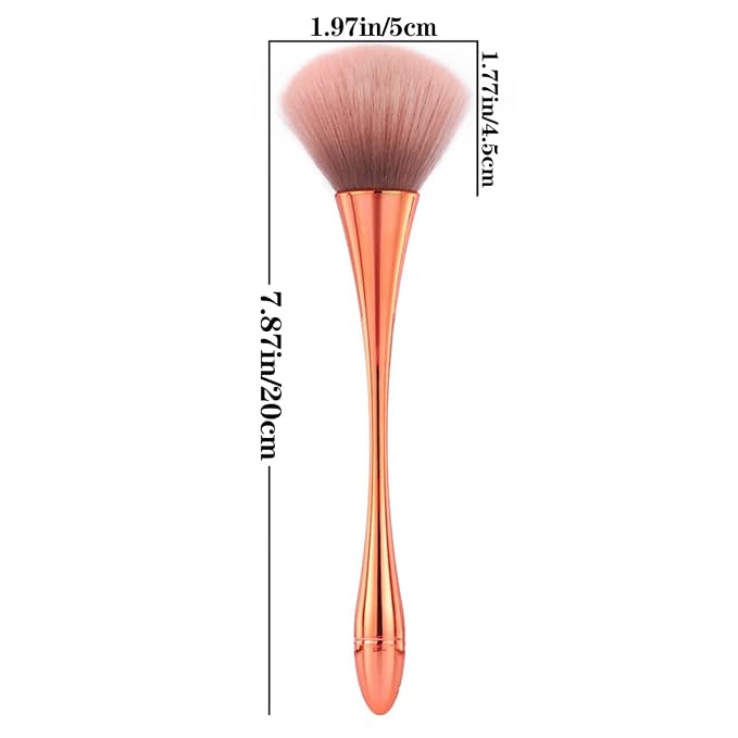 3Pcs Nail Dust Brush Acrylic Brush Cleaner Nail Brushes - Image 2