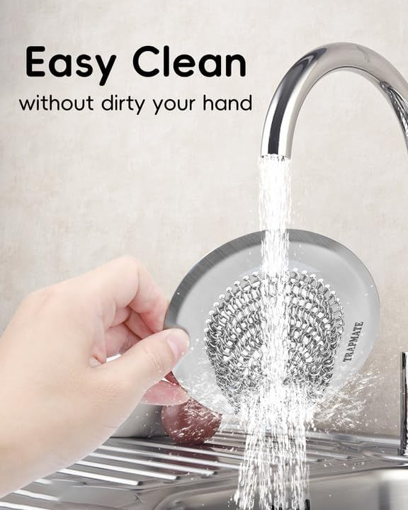TRAPMATE Kitchen Sink Drain Strainer & Sink Stopper, Revolutionary Stainless - Image 7