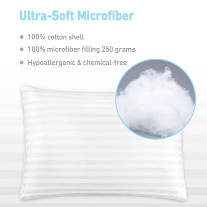 Toddler Pillow,13 x 18 Toddler Pillows for Sleeping,Machine Washable Kids Pillow, Perfect for Travel,Toddlers Cot(Not Included Pillowcase)